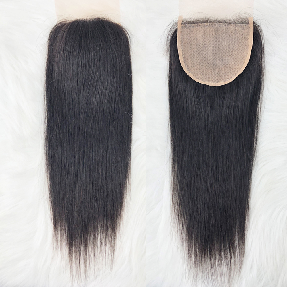 12x12ซมฐานผ้าไหมลูกไม้ปิดซิลิโคนผ้าไหมด้านบนเส้นผมมนุษย์ท็อปเปอร์5x5ตรง Pre-plucked สำหรับผู้หญิง