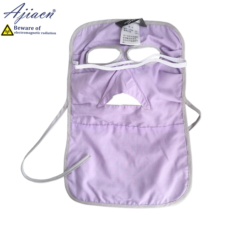 Anti-radiation pure cotton lining face mask Mobile phone, computer Electromagnetic radiation shielding silver fiber face mask