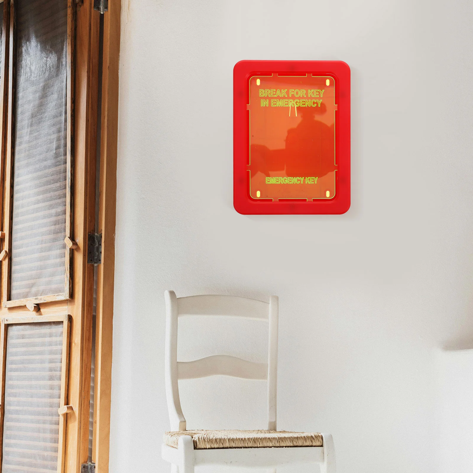 Emergency Key Box Fire Extinguisher Elevator Door Doors and Windows Red Plastic