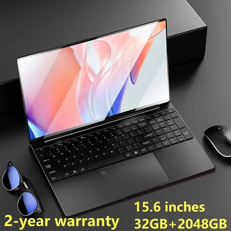 Notebook 15,6 inch laptop Windows 11 10 Pro 1920*1080 Goedkope draagbare Intel-laptop DDR4 32G RAM 256 GB/512 GB/1 TB/2 TB SSD HDMI-poort
