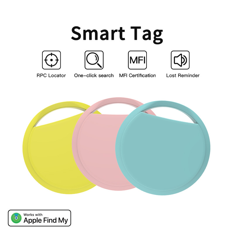 GPS Smart Air tag อุปกรณ์ป้องกันการสูญหาย Bluetooth ตัวติดตามอัจฉริยะสําหรับกุญแจกระเป๋าเดินทางกระเป๋าสตางค์แท็กอัจฉริยะทํางานร่วมกับ Apple Find My (iOS เท่านั้น)