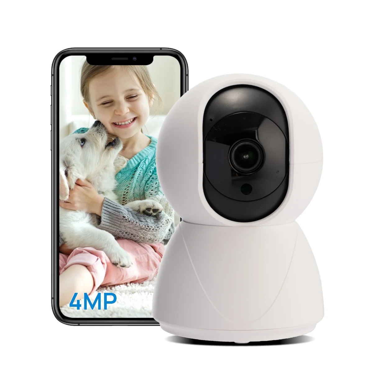 Tuya Smart Security Camera Indoor 2K with USB,355 Pan/Tilt Cameras for Home Security with Motion Detection,2-Way Talk