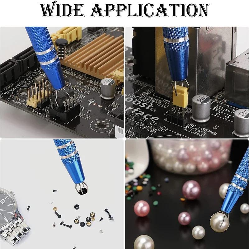 4-Klauen IC Chip Extractor Remover Tool Präzisionsteile Grabber Extractor Pick Up Puller für Reparaturwerkzeug für elektronische Komponentenmuttern