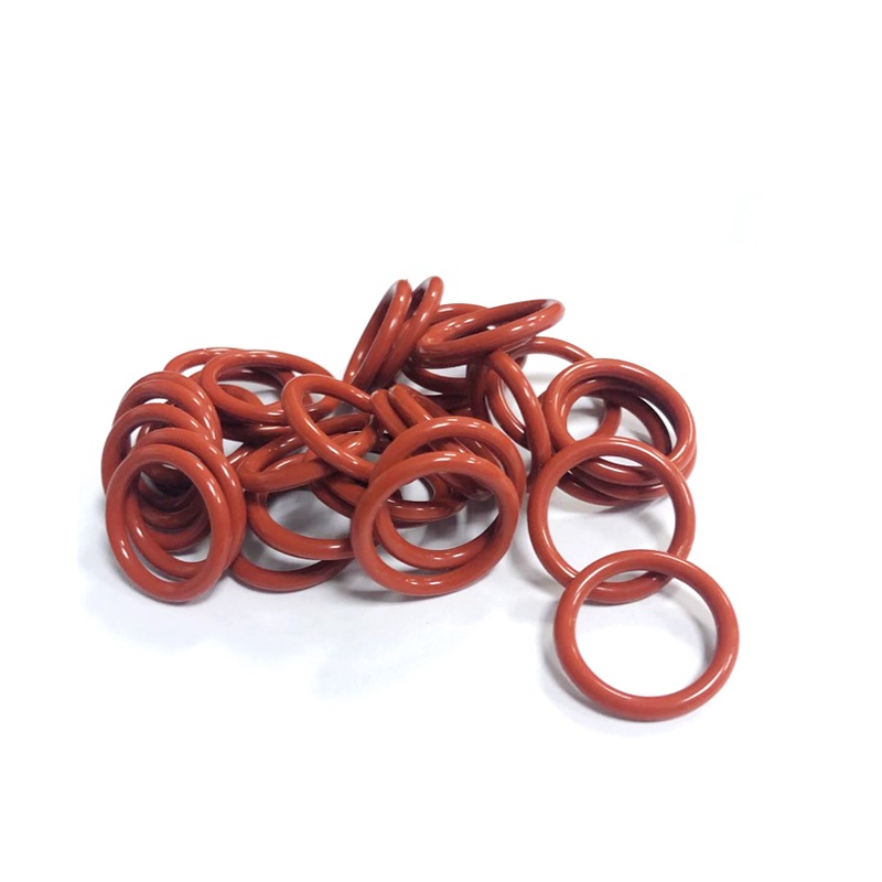 10/50 Con VMQ Thực Phẩm Silicon Màu Đỏ Chữ Ô OD5mm-90mm Độ Dày CS2mm 2.4Mm Máy Giặt Miếng Đệm chống Thấm Nước Và Chịu Nhiệt