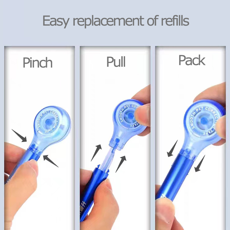 6 メートル修正テープマカロンカラークリエイティブデザインペン形状のコレクター快適な保持かわいい文具学用品