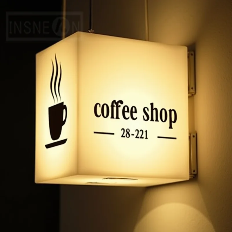 Custom Acrylic LED Light Box for Business Outdoor Use Waterproof Double Sided Storefront Signage Wall Mounted