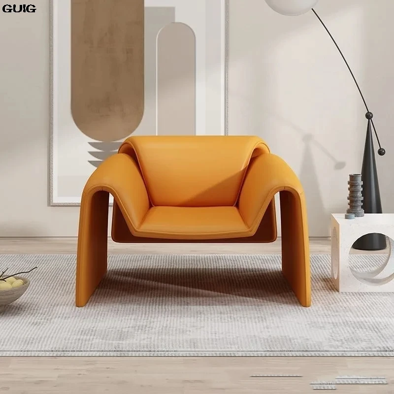 Guig-リビングルーム用の北欧スタイルのシングルソファ,クリエイティブなラウンジチェア,カニの椅子,イタリアン,シンプルなホテル,バルコニー,オフィスモデル,販売