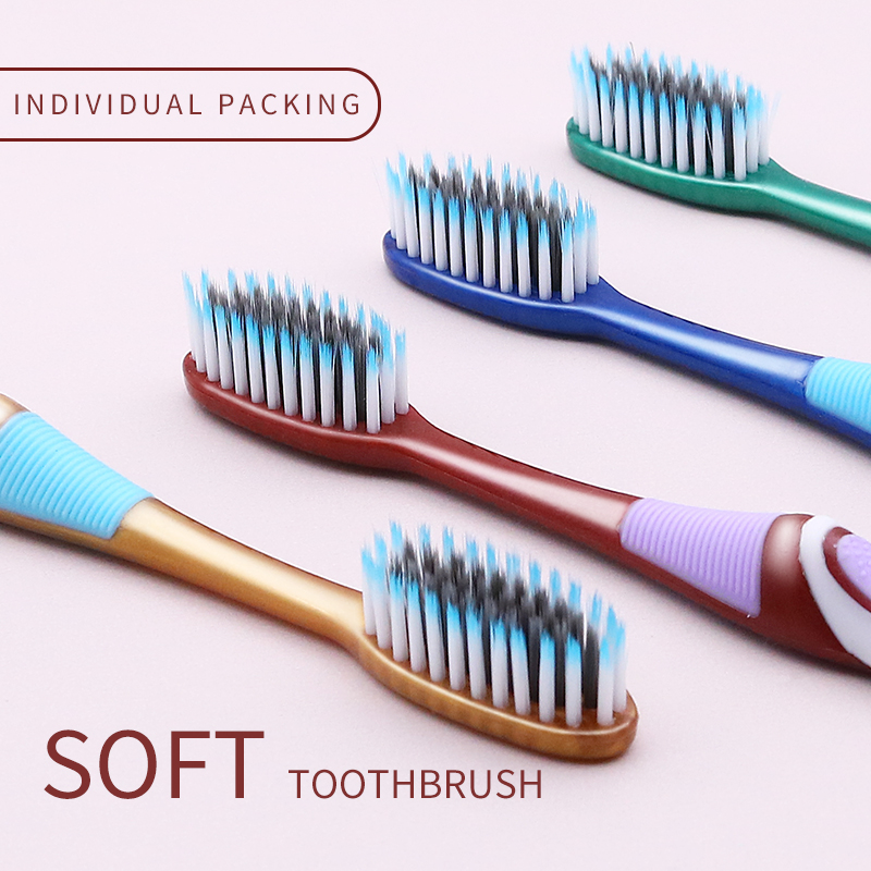 Adult soft bristled toothbrush Large brush head 6 independent packages for Men and women Suitable for home use Comfortable