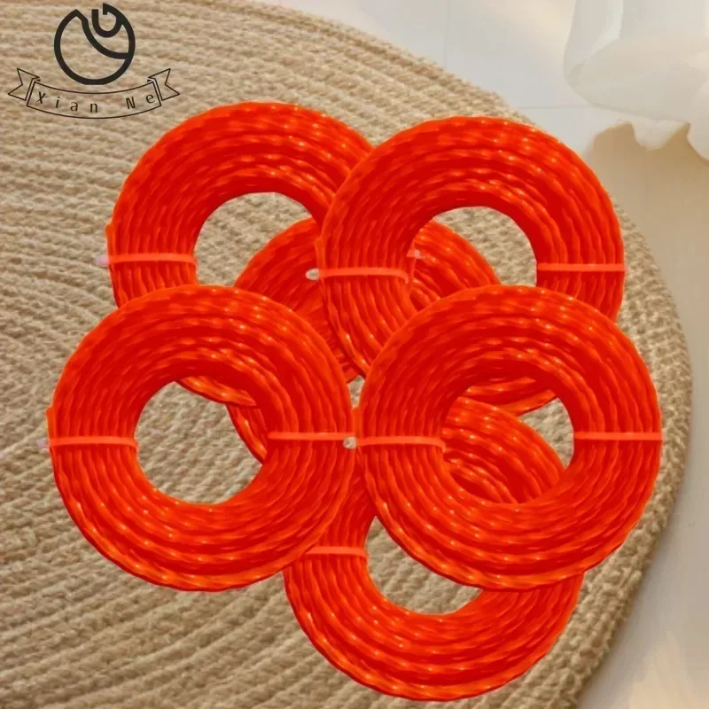 LS 15m * 2,0mm/2,4mm/2,7mm/3mm/3,3mm/cortadora de césped de nailon, cortadora de cepillo, hilo de corte, accesorio para cortacésped