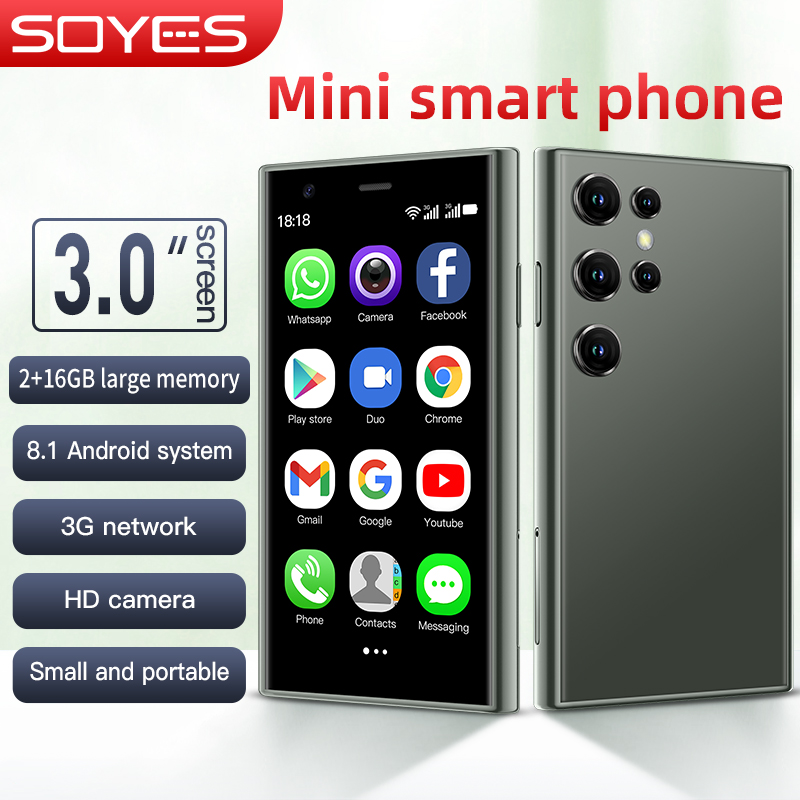 SOYES S23 Proสมาร์ทโฟน3.0นิ้วมินิโทรศัพท์เครือข่าย3GรองรับWIFI Bluetooth 2GB + 16GBหน่วยความจําAndroidสมาร์ทโฟน