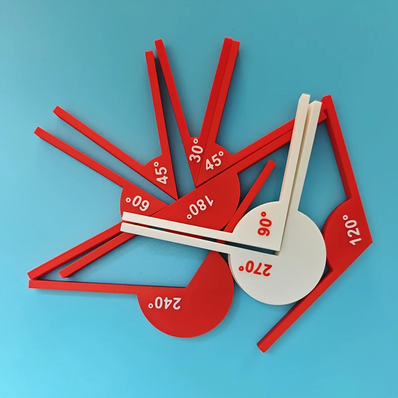 Math Teaching Aids, Angle Measurement Tools Geometric Angle Display Instruments Educational Learning Tools for Angle Recognition
