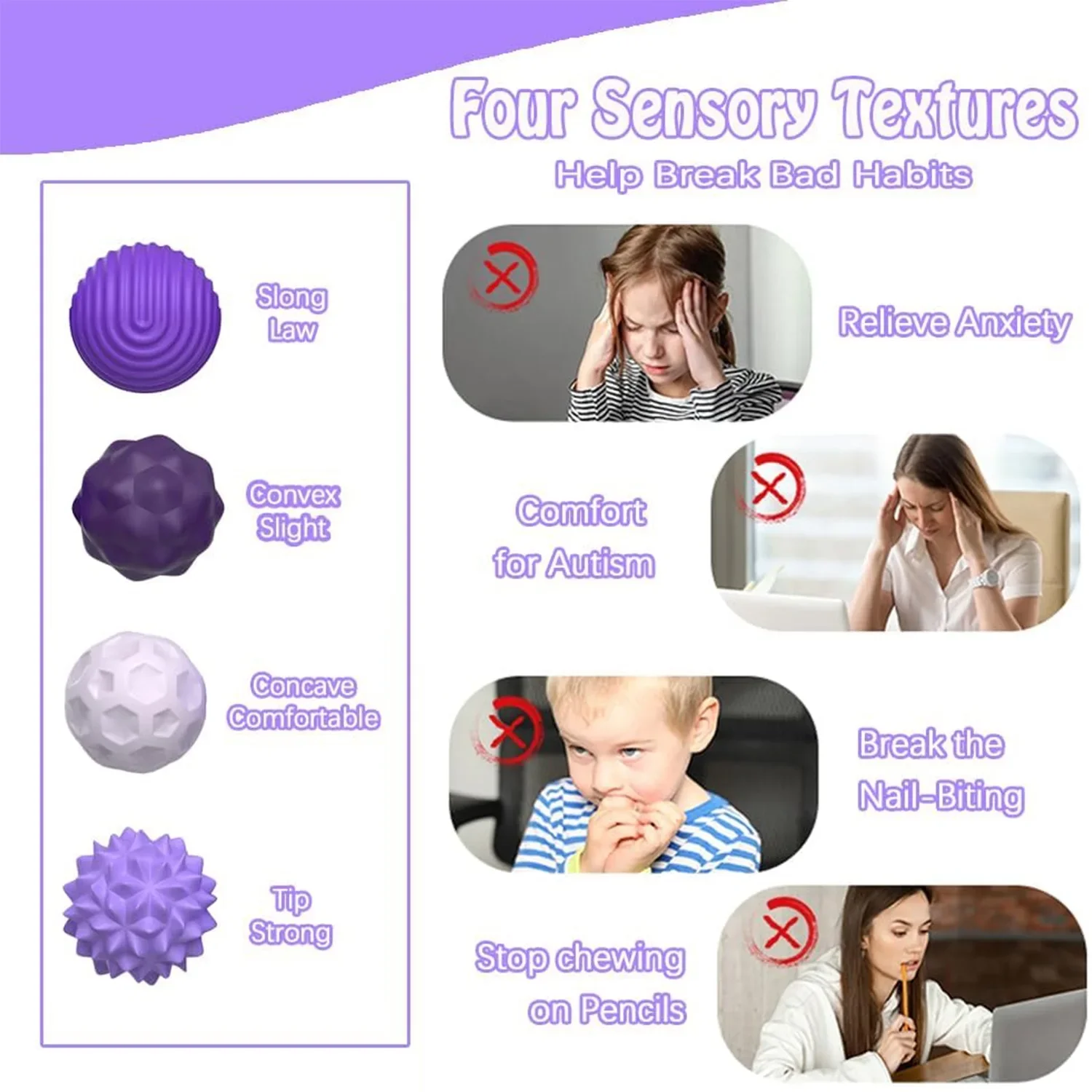 ซิลิโคน Magnetic Sensory Balls Fidget ของเล่นกังวลลูกบอลออทิสติก Calming Fidgeting ของเล่นเด็กผู้ใหญ่ความวิตกกังวลบรรเทาความเครียด Sensory ของเล่น
