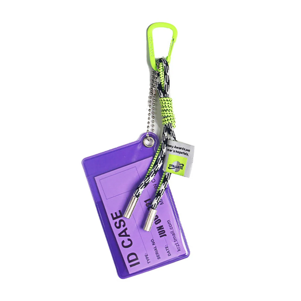 Lanyard and Credential Holder Metal Keyring Landyards Pink Cord for Keys With Card Holder Keychain Accessories Decorations