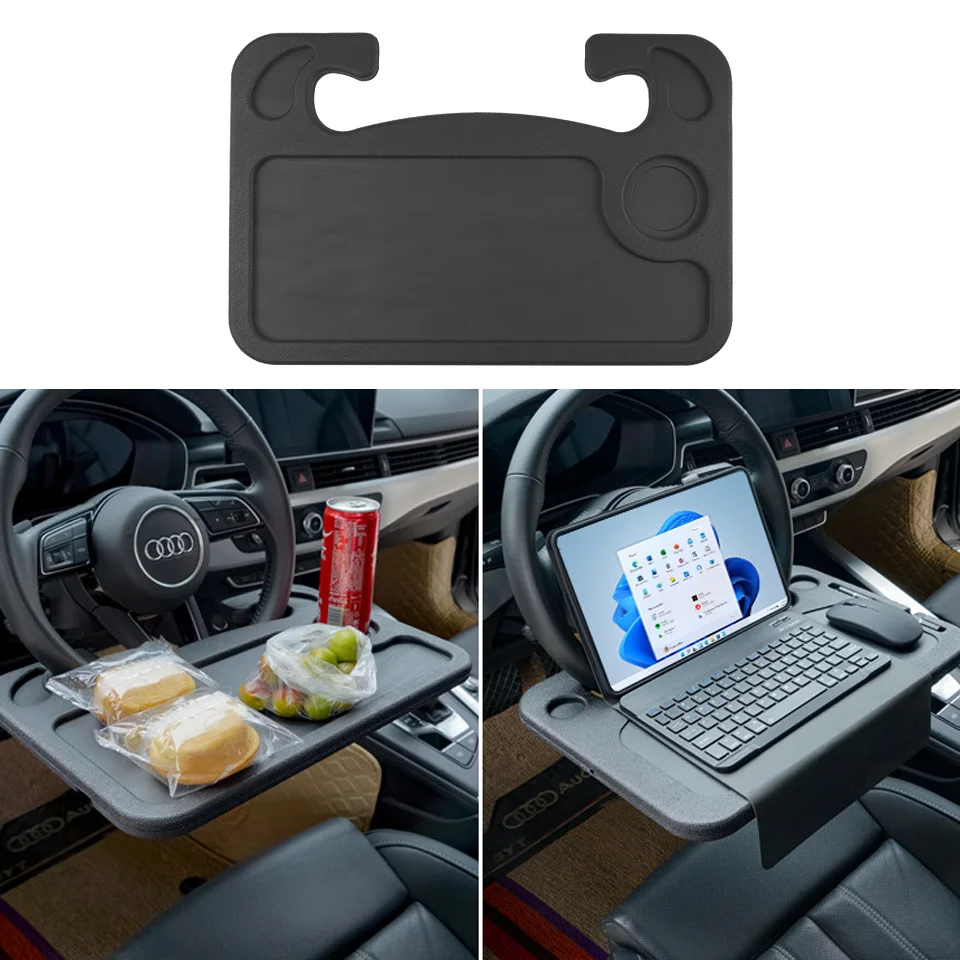Tragbare Auto Laptop Computer Schreibtisch Halterung Ständer Essen Arbeit Auto Lenkrad Esstisch Halterung Trinken Lebensmittel Kaffee Tablett Bord