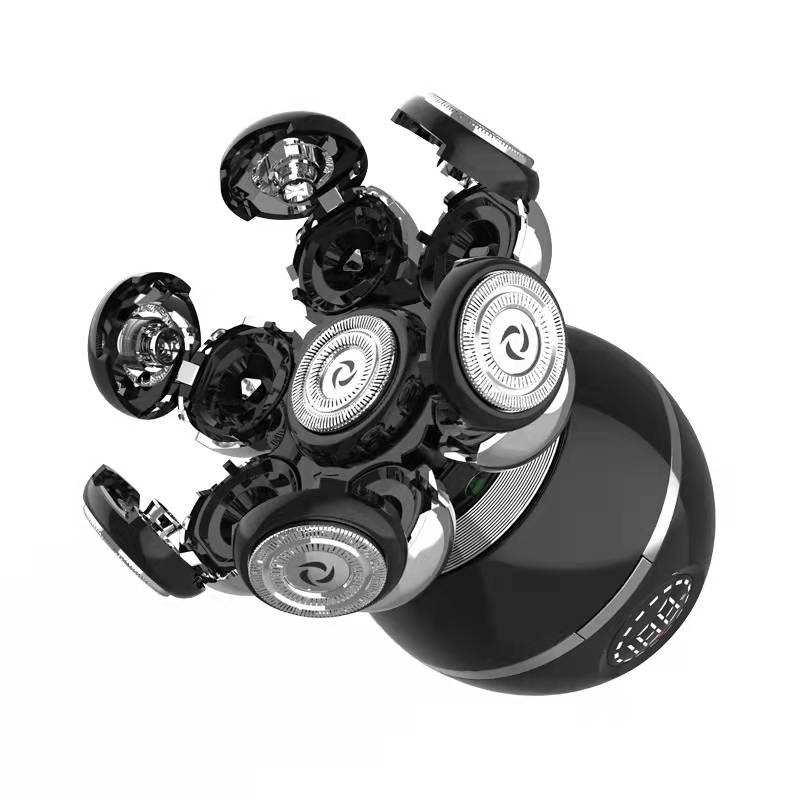 Męskie 7-ostrzowe wymienne głowice golące do golenia Pływające, zmywalne elektryczne golarki 7D Zestaw trymerów Ostrza tnące