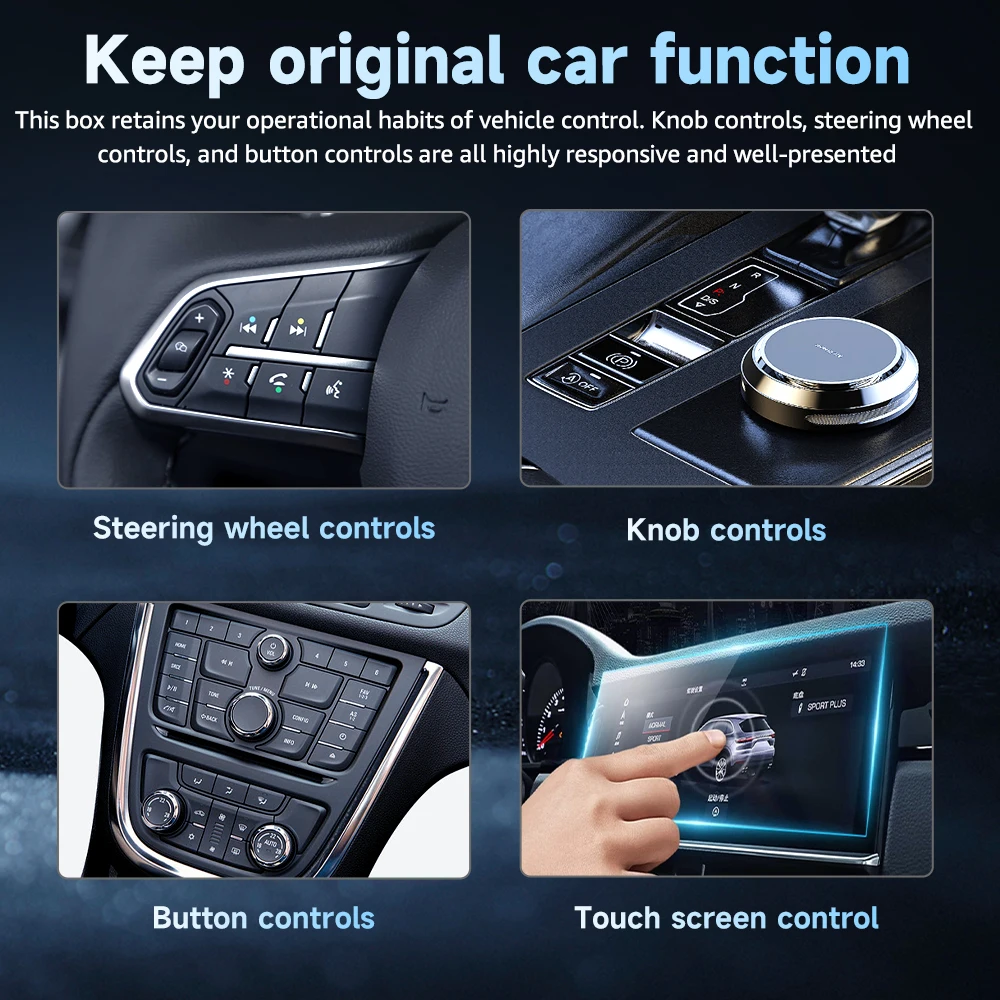 NEW 2 In 1 Wireless Carplay AI Box Android Auto Plug And Play  2025 5G WIFI For iphone Android Phone Wired Carplay To Wireless