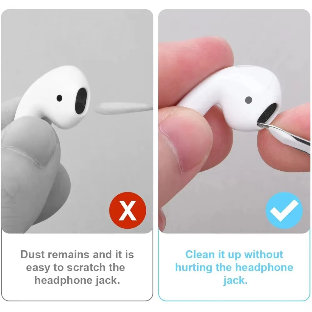 Kit de limpieza para Airpods Pro 1, 2, 3, bolígrafo de limpieza, cepillo, funda para auriculares Bluetooth, herramientas de limpieza para teclado y teléfono
