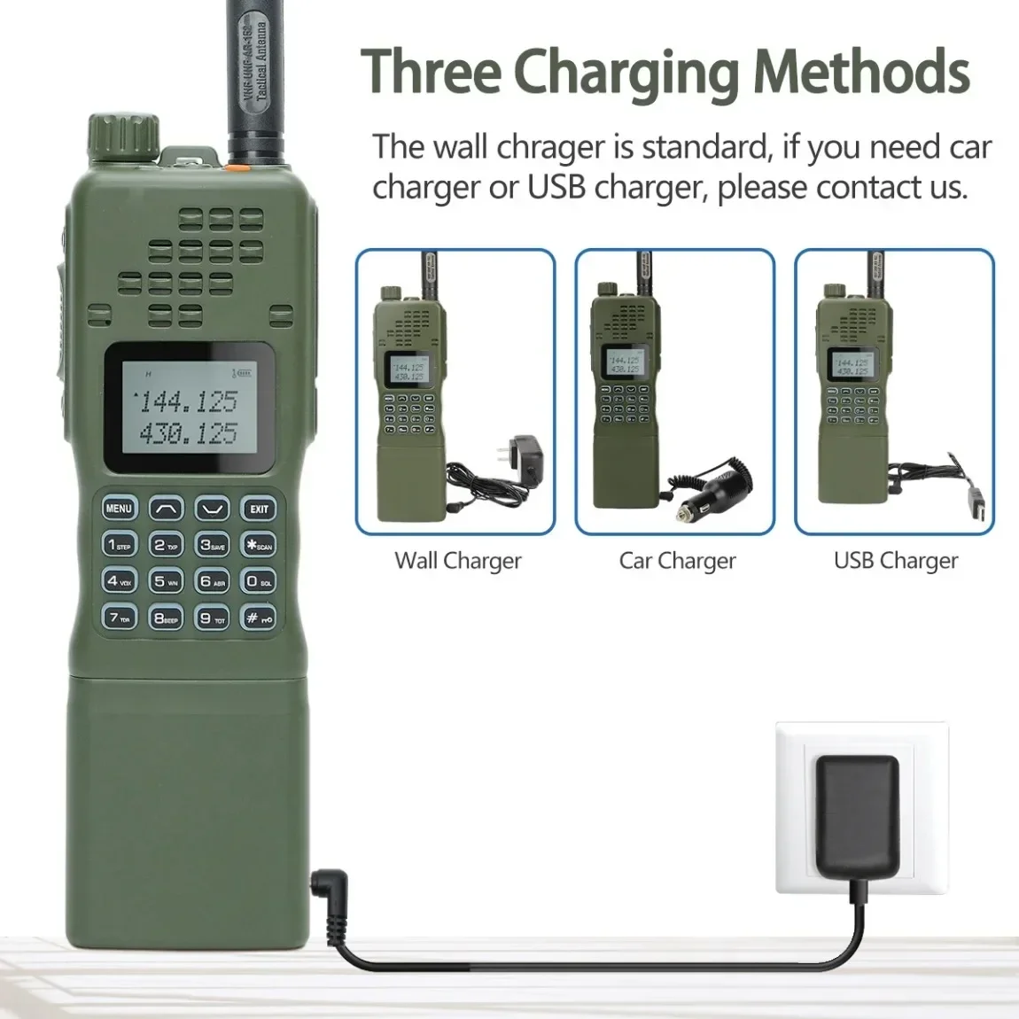 BAOFENG AR-152 15W Walkie Talkie Powerful CB Two way Radio 12000mAh Battery Tactial Long Range AN PRC-152 Dual Band Transceiver