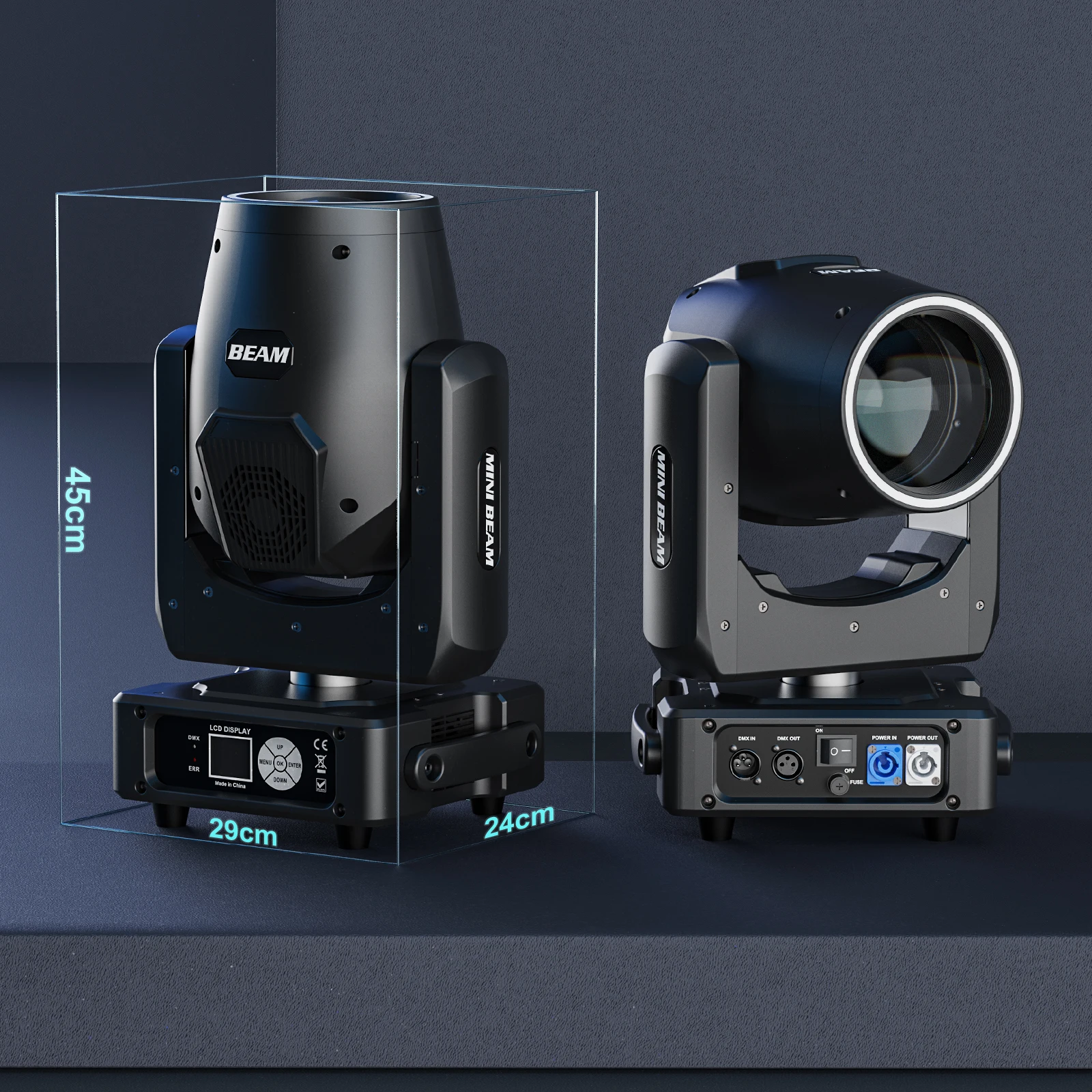 Yiflamefly 450W Ruchome głowice RGBW DMX512 Światła sceniczne Sterowane dźwiękiem DMX Aktywowane światło DJ-skie do gry na wesele Muzyka