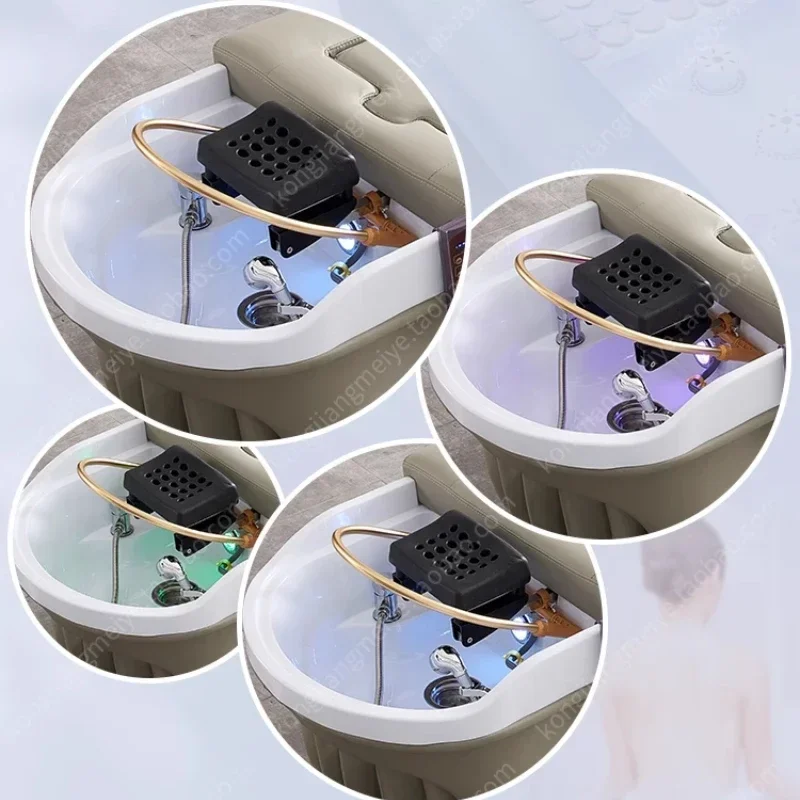 เก้าอี้ช่างทําผมแชมพูเตียงสปา Gamer Stylist เก้าอี้นวดอ่างล้างหน้า Salon ญี่ปุ่นหัวเครื่อง Lavacabeza Pedicure ผมชาม