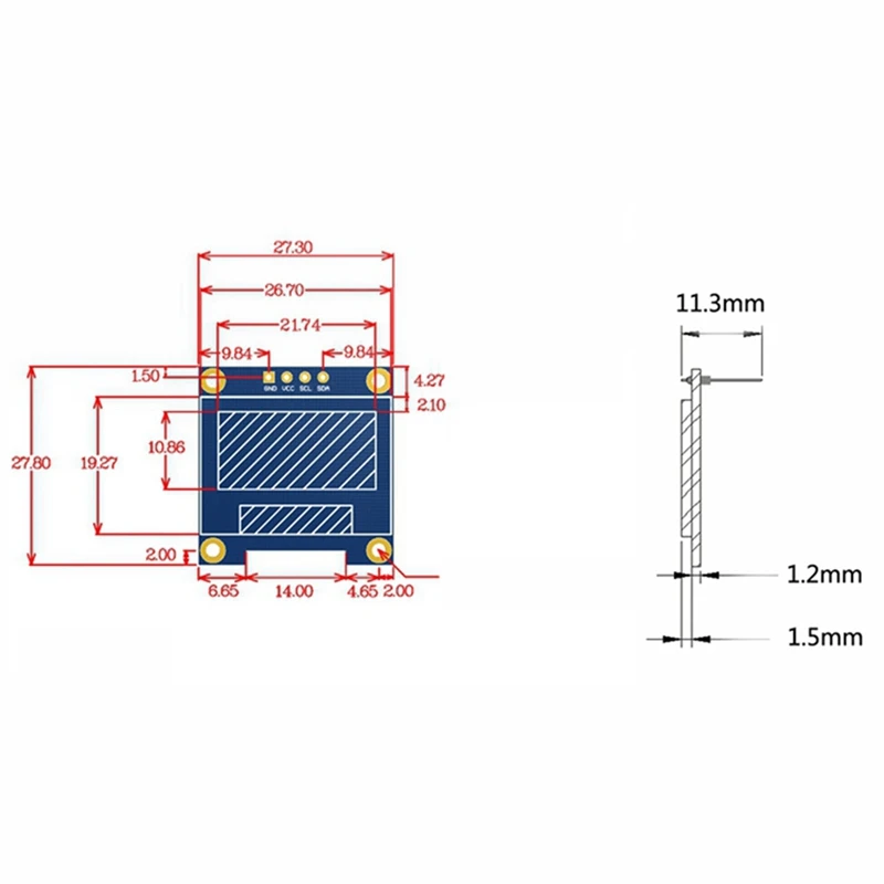 HFES Qr /1D/2D/รหัสเครื่องสแกนเนอร์ V3.0 Barcode Scan โมดูลการรับรู้0.96นิ้ว IIC I2C Serial GND LCD โมดูลจอแสดงผล LED