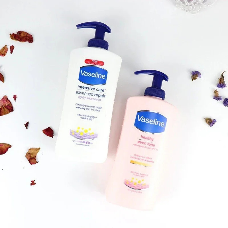 วาสลีนบอดี้โลชั่นสําหรับผู้ชายและผู้หญิง Moisturizing Body Moisturizing กลิ่นหอม Brightening Skin Exfoliating Body Lotion 400ML