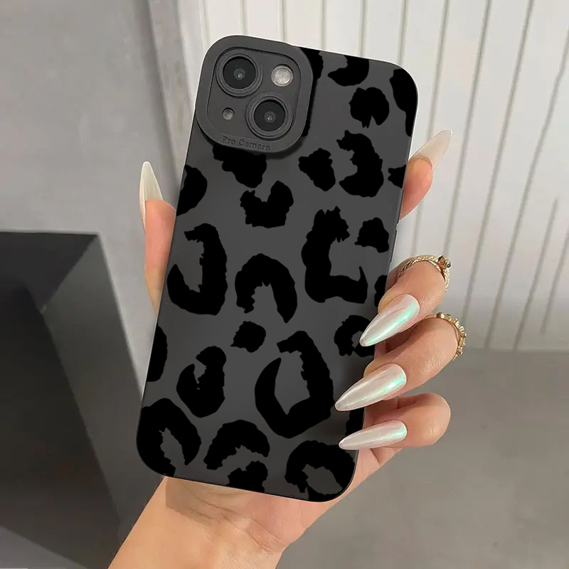 Leopard Design Camera Lens Protective Phone Case for iPhone 16 Cases iPhone 15 14 13 12 11 Pro Max 16E XS XR X 7 8 Plus Cover