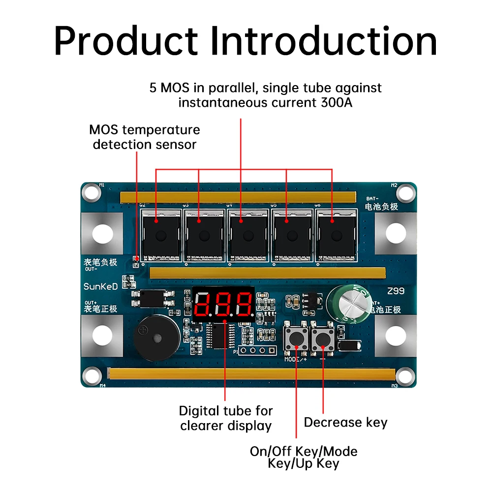 Mini Spot Welder 12V18650 Lithium Battery Energy Storage Spot Welding Machine PCB Circuit Board Portable Soldering Equipment
