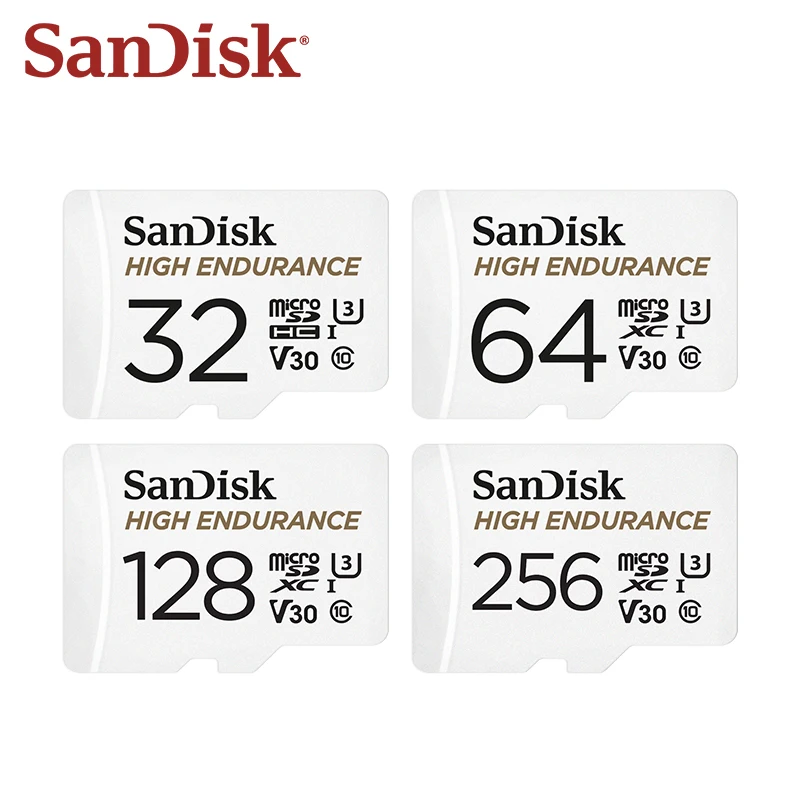Original SanDisk High Endurance Micro SD Karte MicroSDHC 32GB V30 C10 MicroSDXC 64GB 128GB 256GB Speicher Karte Für Dash Kamera