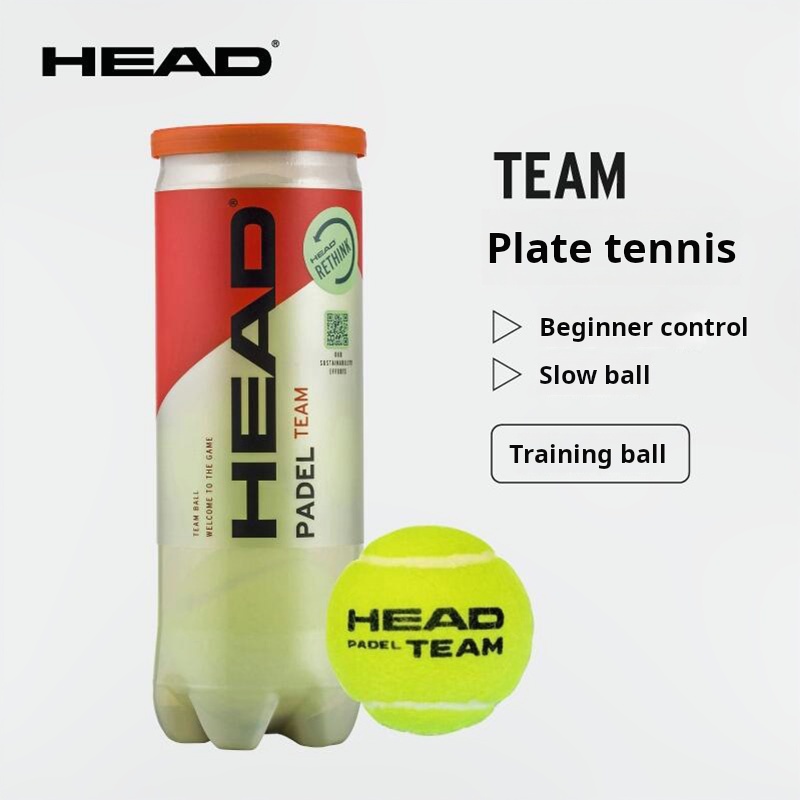 Bola de padel controlada na cabeça, bola de treinamento para torneio de tênis, 1 lata = 3 bolas