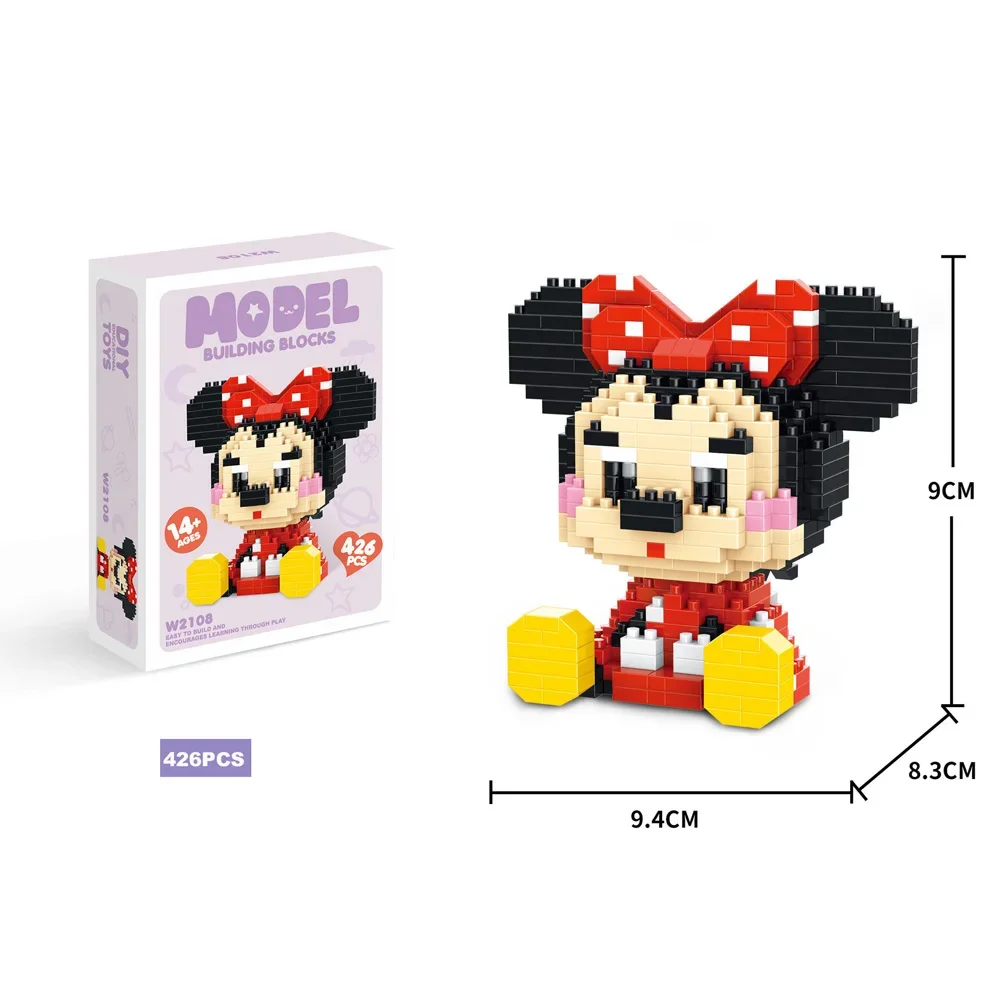 Anime Figure Hello Kitty Building Blocks Pikachu Building Blocks for LEGO Charmander 3D Puzzle Model Toy Children Birthday Gifts