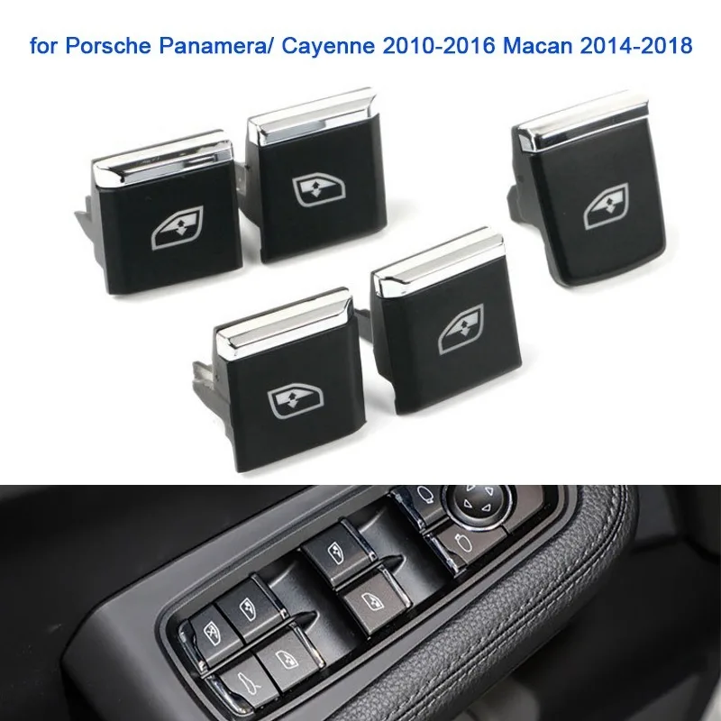 Driver Passenger Window Lift Push Switch Button Replacement For Porsche Cayenne Panamera 2010-2016 Macan 2014-2018