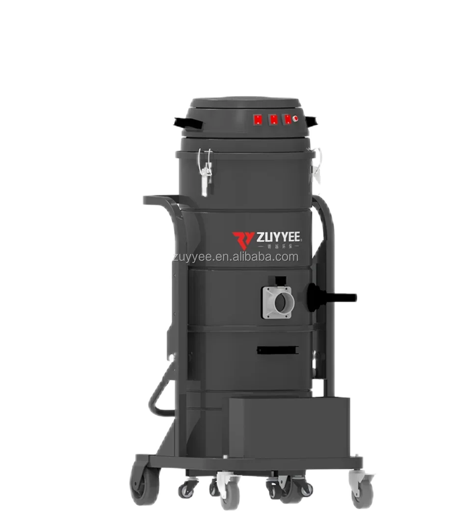 ZUYYEE Hot 220V/110V Industrial Vacuum Cleaner - with 3 Ametek Motors, 80L Wet Dry Capacity, HEPA FILTER Dust Removal (Used)