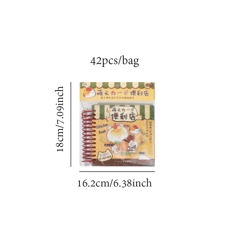 Mr. Paper 1Style 42 Teile/beutel Munchkin Convenience Store Serie Beschreibbare gestanzte Aufkleber Buch DIY Handbuch Material Dekoration Karte