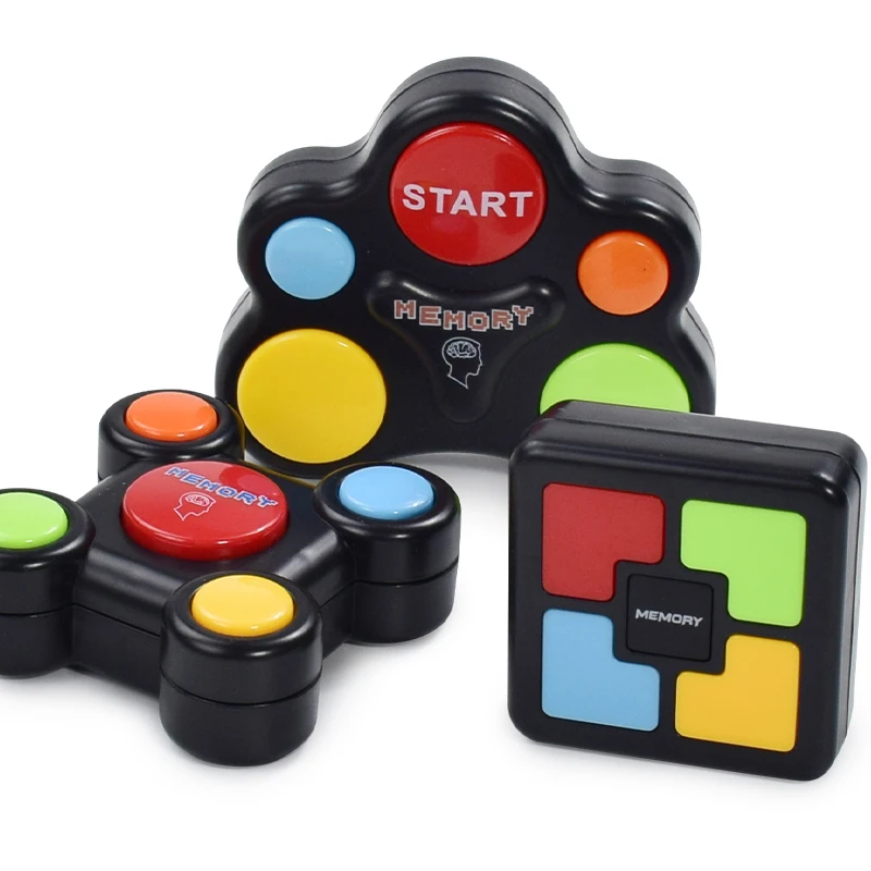 Máquina de jogo de memória educacional com luzes sons brinquedo interativo jogo de treinamento de memória brinquedos engraçados para crianças