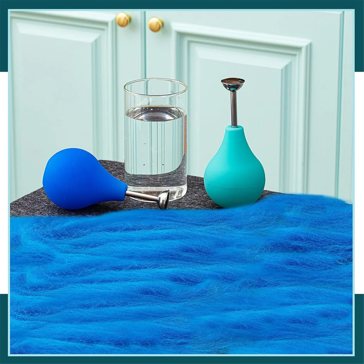 BABQ 2 Pcs 볼 Brause 스프링클러 꽃 스프링클러 볼 Brauser 짜기 스프링클러 습식 Felting 도구 급수 스프링클러 노즐