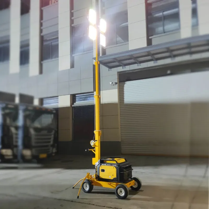 Portable LED Solar Mobile Signal Lighting Garden Home Stack Generator Balloon Mobile Diesel Light Towers