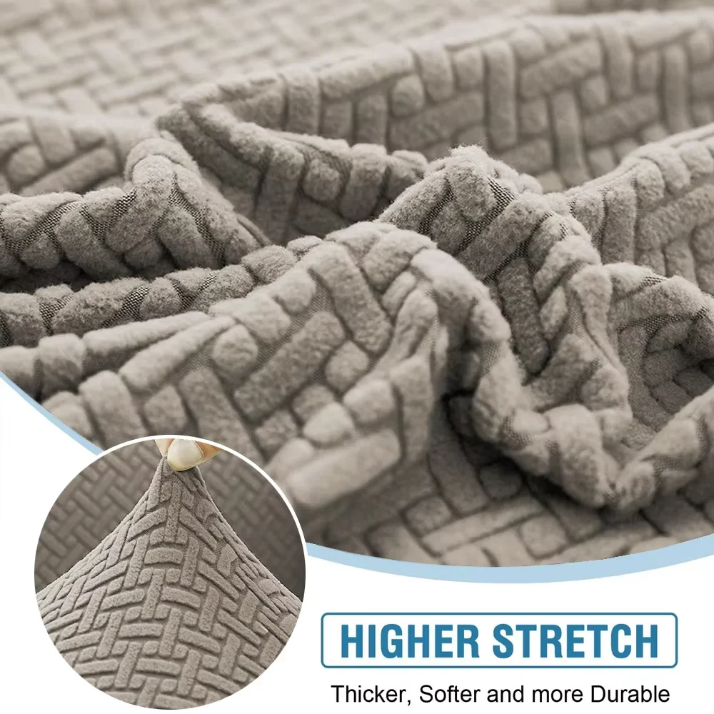 Capa de assento de sofá jacquard grosso elástico capa protetora capa de sofá para sofá anti-poeira removível capa de almofada de sofá