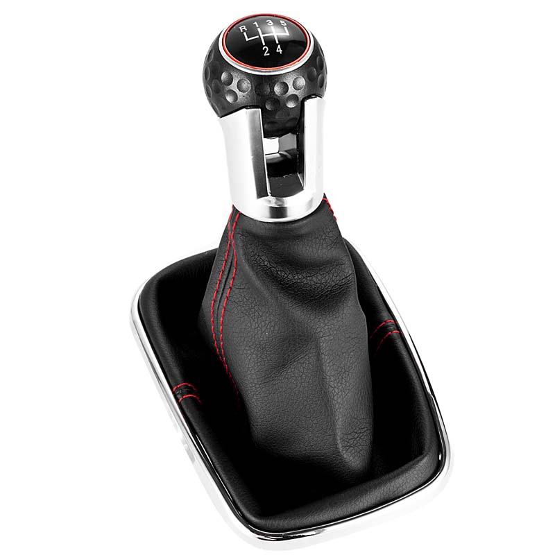 新車 5/6 スピード 12 ミリメートルギアシフトノブレバーシフターゲートルブーツフォルクスワーゲン VW ゴルフボラジェッタ GTi MK4 インテリアアクセサリー