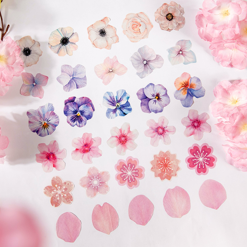 Yoofun 50 sztuk/rolka kreatywny Sakura Washi papierowa taśma samoprzylepna dekoracja kwiatowa maskująca taśma Washi karta podarunkowa dziennik pamiętnik z terminarzem