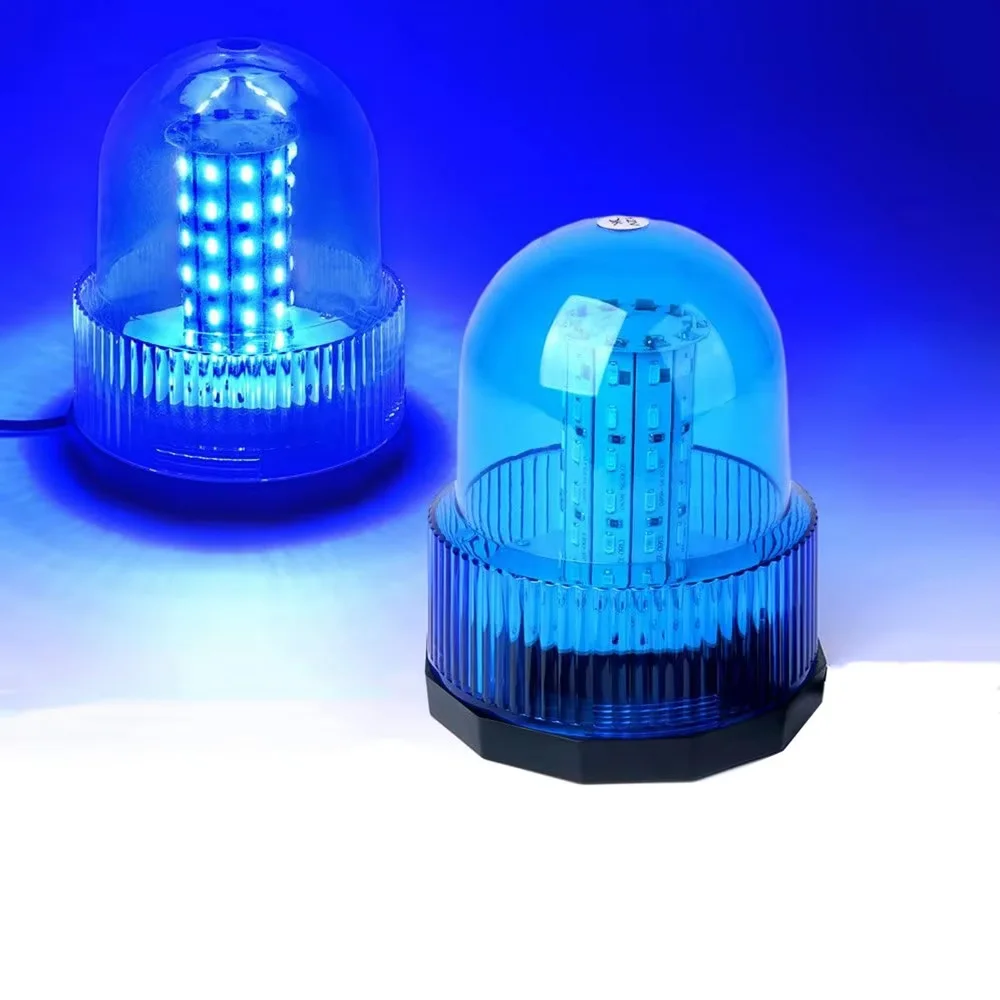 12V/24V LED หมุน Beacon Light - สีแดง/น้ําเงิน/เหลืองคําเตือนฉุกเฉิน Strobe สําหรับรถบรรทุก, รถตํารวจ