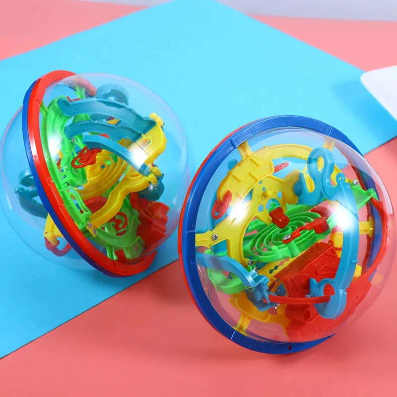 เกมลูกบอลเขาวงกต 3 มิติ - เกมท้าทายสติปัญญา Perplexus Labyrinth พร้อมฐานตั้งโชว์ผลสำหรับเด็กและผู้ใหญ่ ของขวัญฝึกสมอง