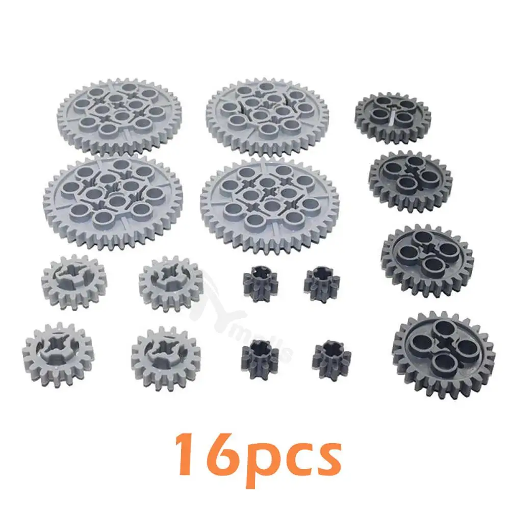 100 pçs conjunto de engrenagens técnicas link corrente tijolos engrenagens conjunto peças 3711 14696 10928 94925 3648 3649 para moc blocos de construção trem brinquedos