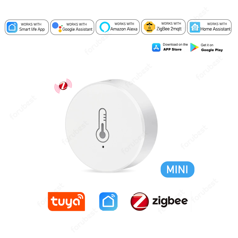 Tuya ZigBee 3,0 Temperatur-und Feuchtigkeit sensor Smart Life Temperatur sensor Fern überwachung funktioniert mit Alexa Home Assistant