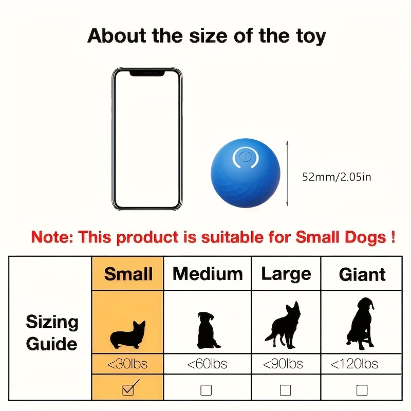 Smart Dog Toy Ball Automatic Moving Bouncing Rolling Ball for Small Medium Dog Cat Toy USB Rechargeable Dog Ball Rubber New