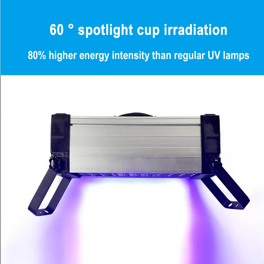 แบบพกพา 600 UV Curing Lamp ประสิทธิภาพแสง Shadowless กาว UV หมึกน้ํามันสีเขียว, การตรวจจับเรืองแสงแห้ง, ซ่อมกระจก