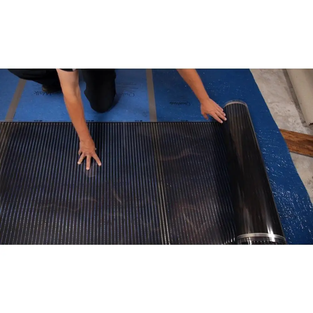 2-in-1 Radiant Floor Heating Mat Cuttable Comfort Easy Install Versatile Energy Efficient Compatible Underlayments For Laminates