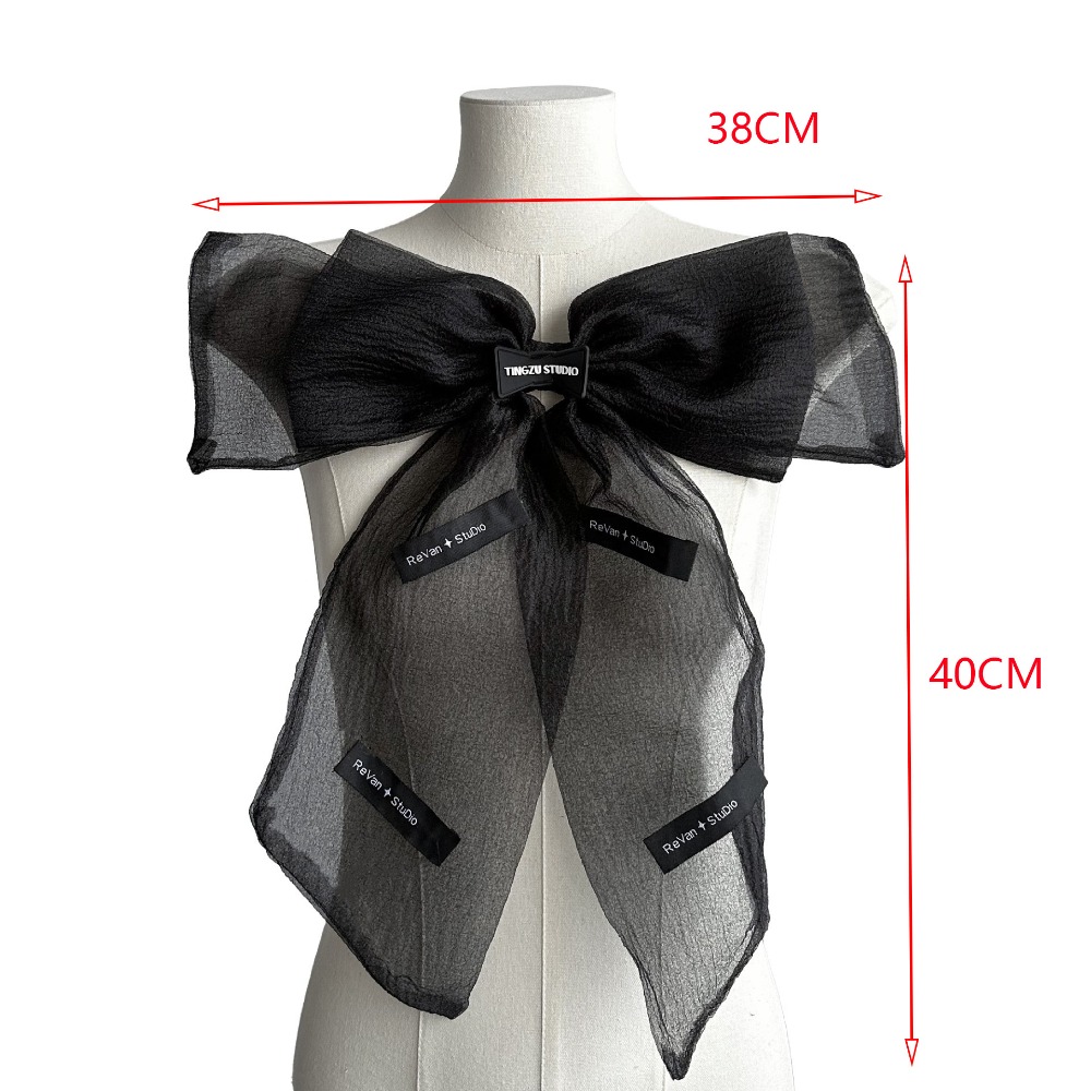 Fashion Double Layer Bow Fabric Patch DIY Clothing Repair Patch Dress DIY Decorative Chest Flower Brooch Accessories