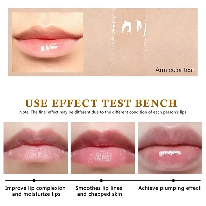 Suero voluminizador instantáneo para labios, aceite de labios Sexy, brillo, aumenta la elasticidad de los labios, Reduce las líneas finas, ilumina el cuidado hidratante de los labios