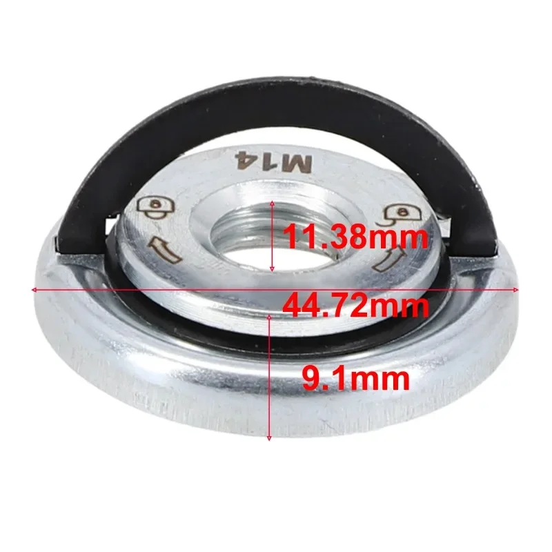 M14 QUICK RELEASE Self-Locking เครื่องบดกดแผ่น FLANGE NUT Power Chuck NUT กดแผ่น Power เปลี่ยนเครื่องมือหนีบ